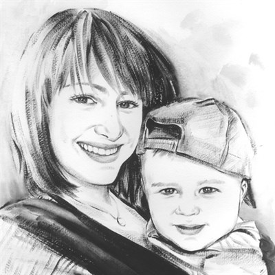 Hand Painted Ink Rendering from Photos - myDaVinci